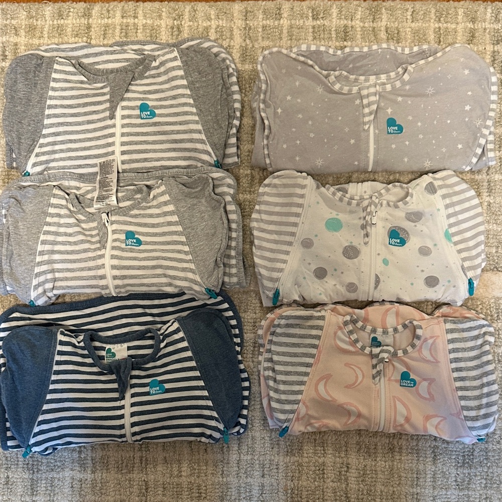 Love to Dream Swaddle UP - Gray, Blue, and Pink